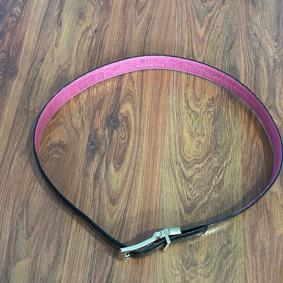 St. John reversible belt pink and black as is main image 10